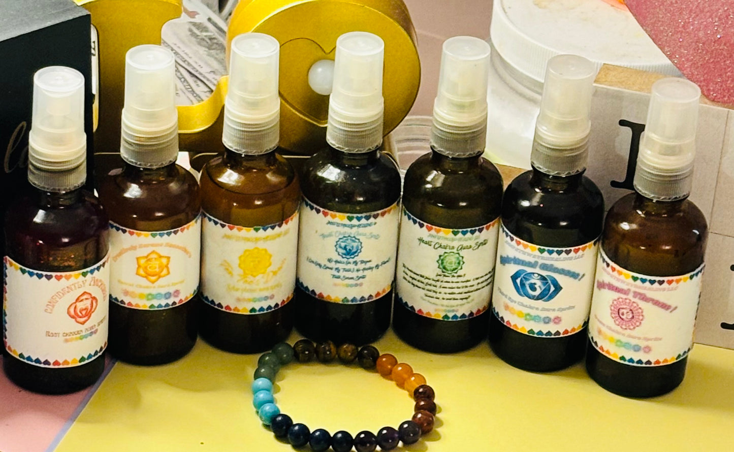 “Aura Chakra Intention Spritz Bundle” (Bundle includes The 7 Chakra Aura Intention Spritz)